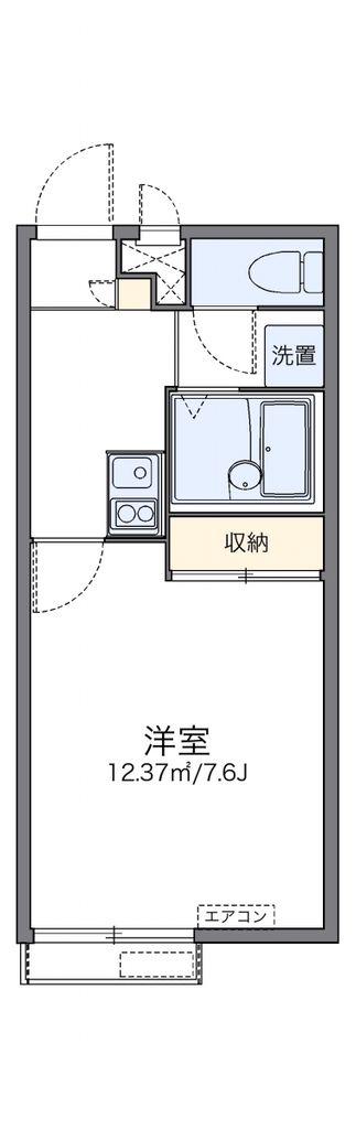 レオパレスアグリコルトゥーラ(1K/2階)の間取り写真