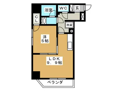 レガーロ浅草(1LDK/11階)の間取り写真