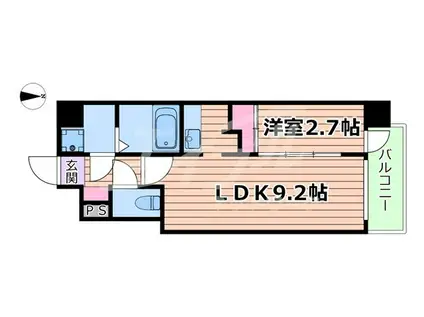 ミラージュパレス都島本通(1LDK/5階)の間取り写真