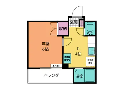 マーメイド(1K/3階)の間取り写真