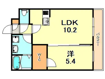 ジーメゾン垂水イースト2(1LDK/2階)の間取り写真