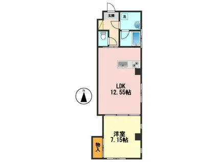 MAYA HOUSE(1LDK/3階)の間取り写真