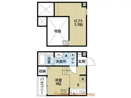 サクシード寺地町(ワンルーム/1階)の間取り写真