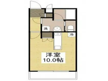 FUJIKI CORPO 1L(ワンルーム/3階)の間取り写真