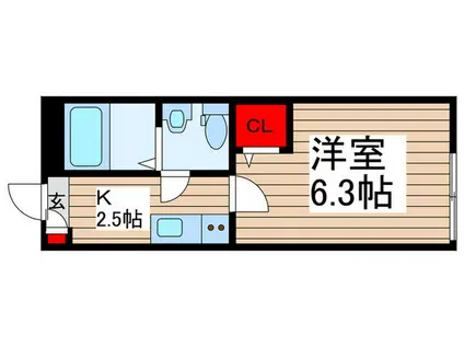 KEIAI RESIDENCE 清瀬III(1K/1階)の間取り写真