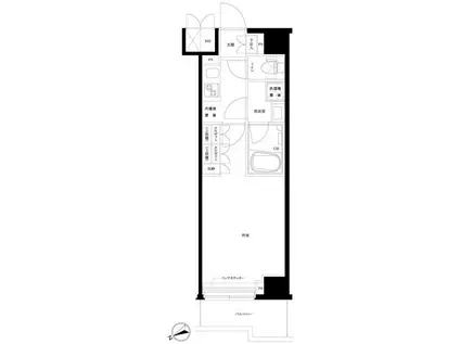 ルーブル板橋東新町弐番館(1K/2階)の間取り写真