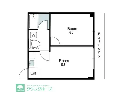 ハイツ希望が丘(1LDK/1階)の間取り写真