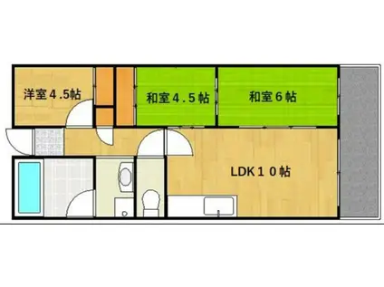 モアレ大久保(3LDK/2階)の間取り写真