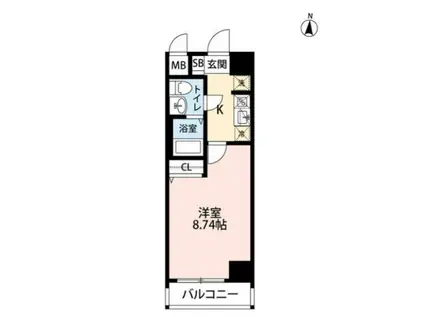 ARTESSIMO ARDITO (1K/6階)の間取り写真