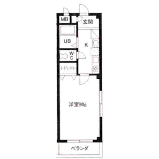 ロジュマン(1K/2階)の間取り写真