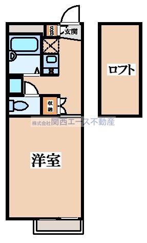 レオパレスソレイユ(1K/1階)の間取り写真