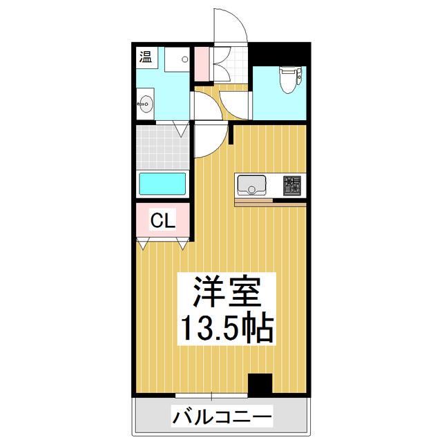 VILLE EST(ワンルーム/3階)の間取り写真