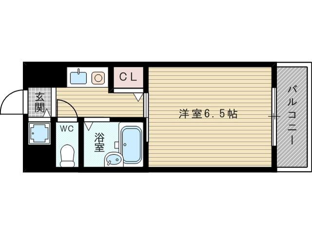 サンロードII新大阪(1K/5階)の間取り写真