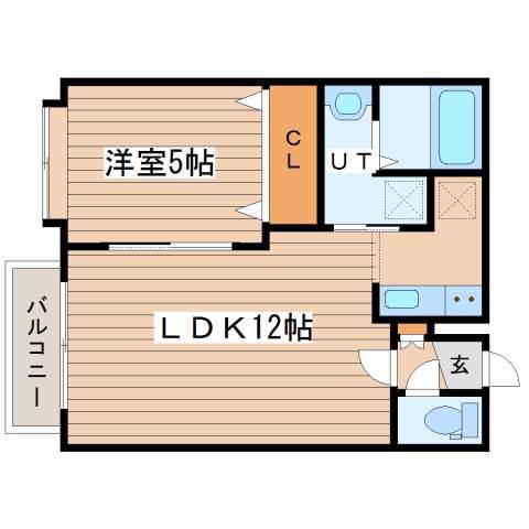 NOVA24軒(1LDK/3階)の間取り写真
