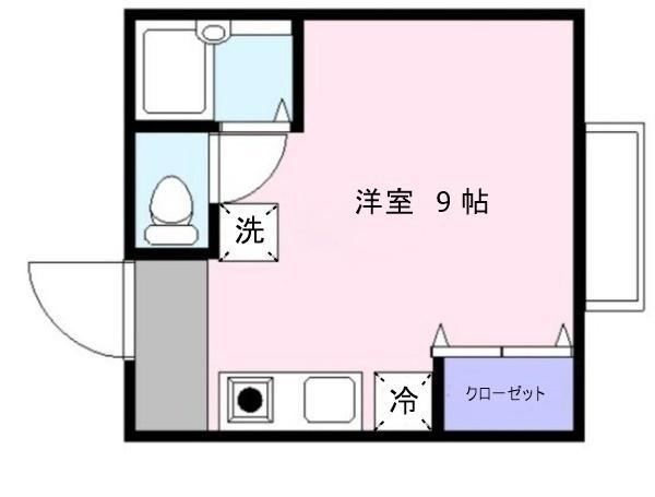 グレイシャスヨシダ(ワンルーム/2階)の間取り写真