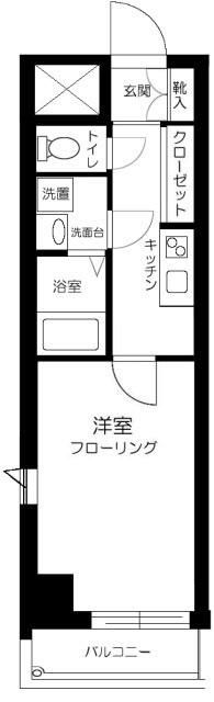 アヴェニティー銀座東(1K/7階)の間取り写真