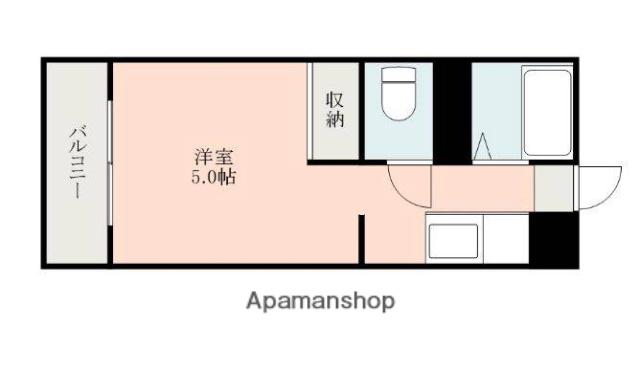 大丸コーポ(ワンルーム/2階)の間取り写真