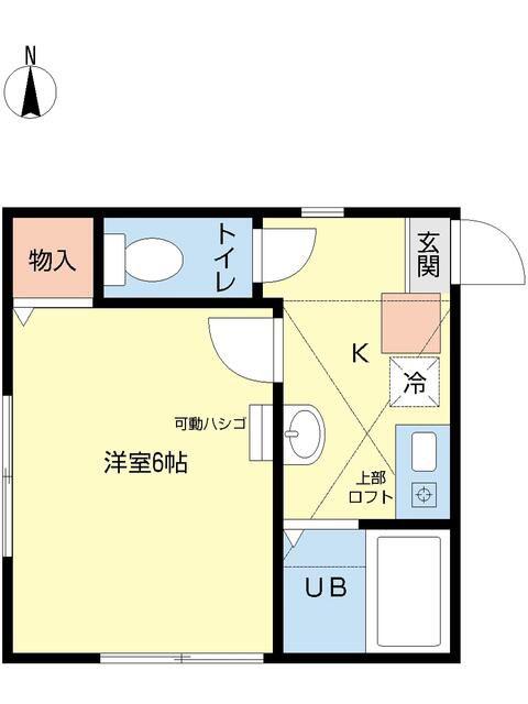 シティハイツ西橋本Ⅰ号棟(1K/1階)の間取り写真
