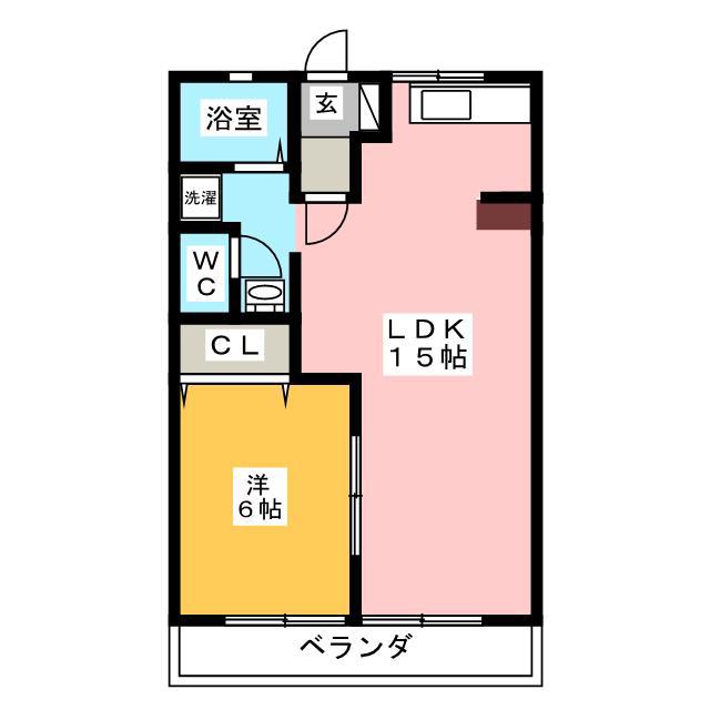 アーバンレジデンス(1LDK/3階)の間取り写真