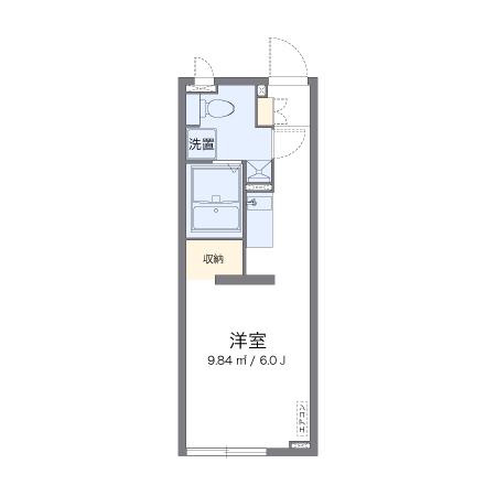 アルク西小山(ワンルーム/2階)の間取り写真