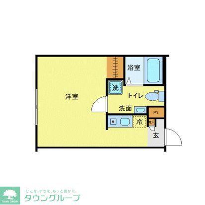 RSC綾瀬(ワンルーム/2階)の間取り写真