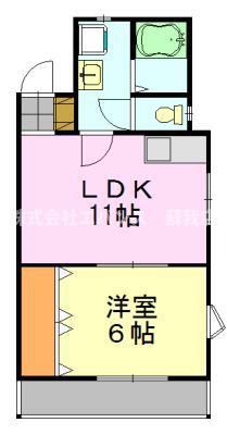 ソフィアそが(1LDK/1階)の間取り写真