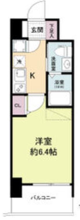 セレニテ九条リアン(1K/3階)の間取り写真