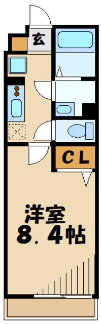 リブリ・COMODO(1K/2階)の間取り写真