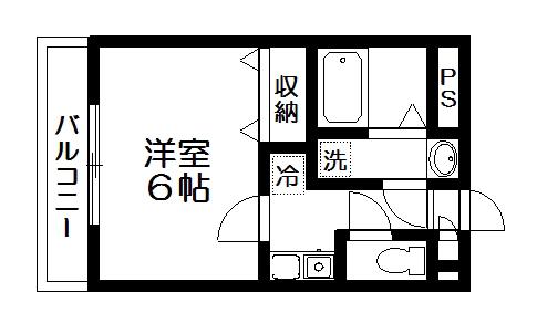 リンクス大泉学園(1K/4階)の間取り写真