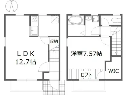 フォーレス六番館(1LDK/1階)の間取り写真