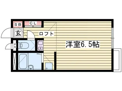 レオパレス仁豊野(1K/2階)の間取り写真