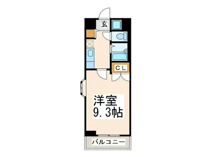 ムライチマンション新大江(1K/2階)の間取り写真