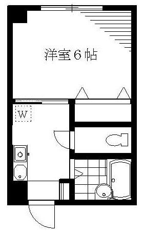 グレース原田(1K/3階)の間取り写真