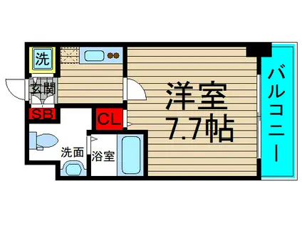 SERENITE日本橋SUD(1K/11階)の間取り写真