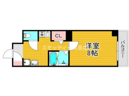 フォレストインサイドII(1K/6階)の間取り写真