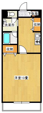 アンタレス豊成(1K/7階)の間取り写真