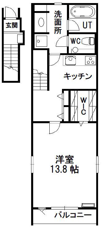 G&GレジデンシャルN17(1K/2階)の間取り写真