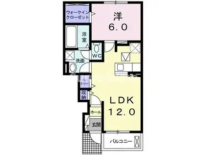 MUKO7-SKTI(1LDK/1階)の間取り写真