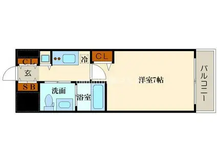 トヨトミ ステイ プレミアム アベノテンノウジ(1K/3階)の間取り写真