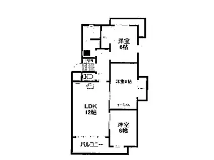ビラージュ峰(3LDK/2階)の間取り写真
