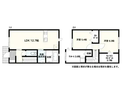 IEMONビレッジ田中町(2LDK/1階)の間取り写真