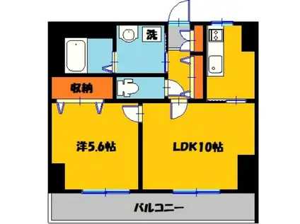 コンフォート・アーバン(1LDK/2階)の間取り写真