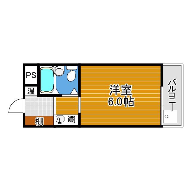 ジョイフルKIKUSUI(1K/2階)の間取り写真