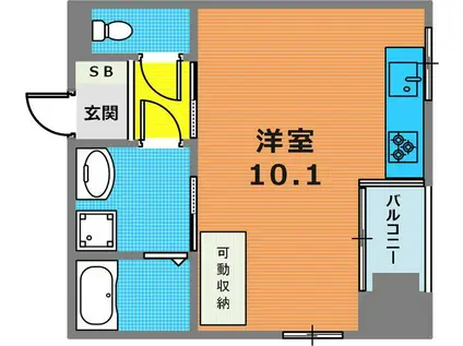 LUMINA(ワンルーム/5階)の間取り写真
