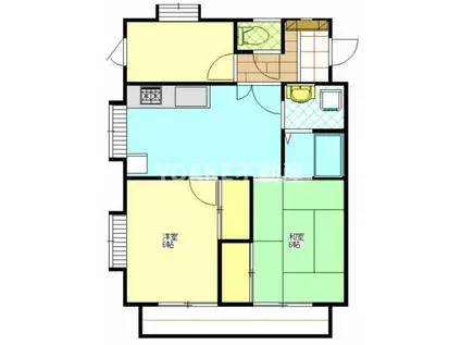 ワークマンション(3DK/1階)の間取り写真