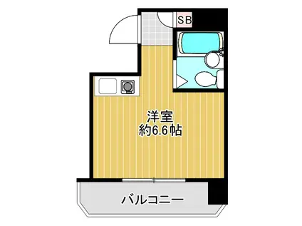 ミリオンコート品川(ワンルーム/5階)の間取り写真