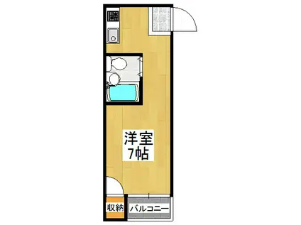 メゾンオリエント(ワンルーム/4階)の間取り写真