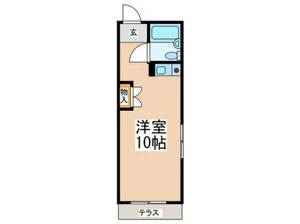 グレース田中(ワンルーム/1階)の間取り写真