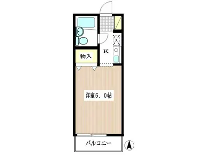メゾン・AYA(1K/2階)の間取り写真