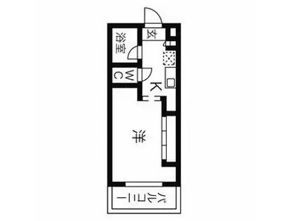 フィレンツェ岐阜(1K/2階)の間取り写真